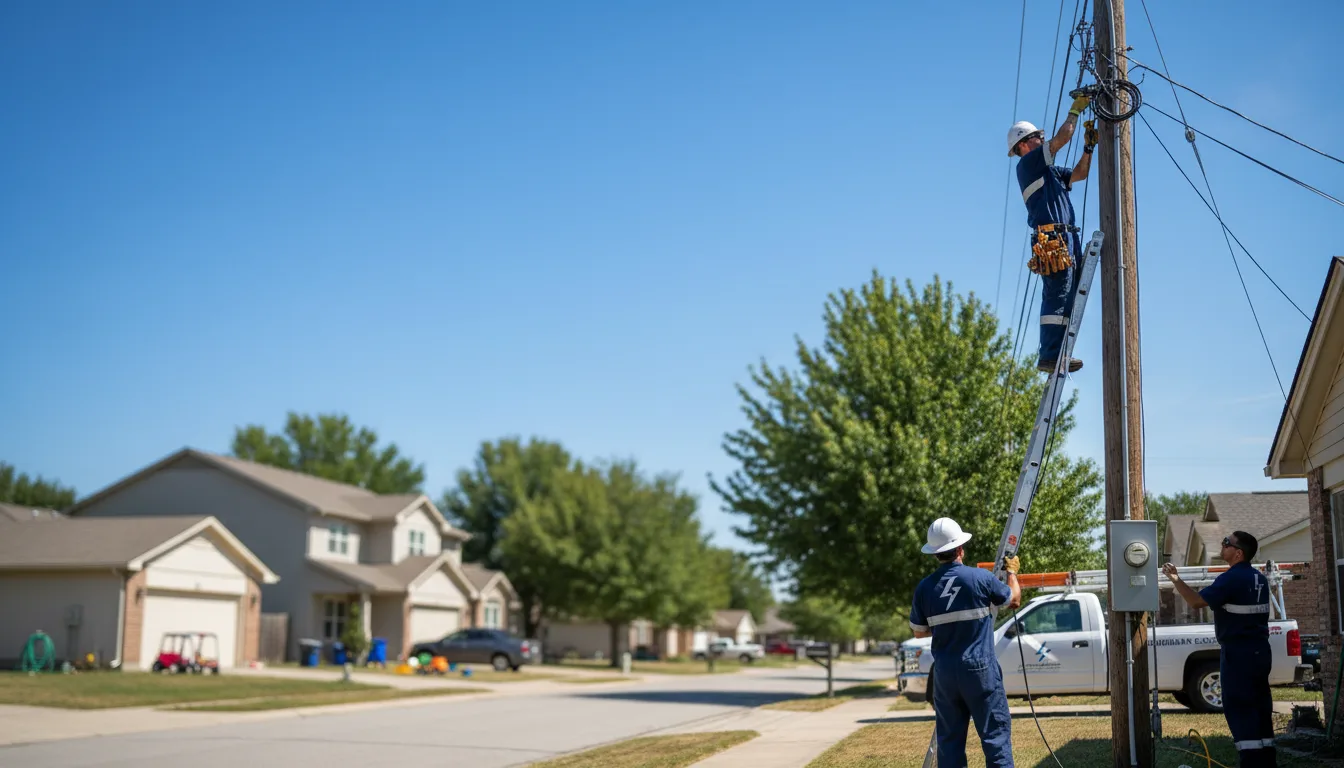 Residential electrician providing installation services in Saint Anne, IL